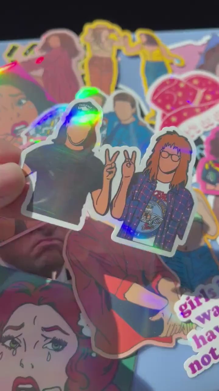 Wayne + Garth Sticker