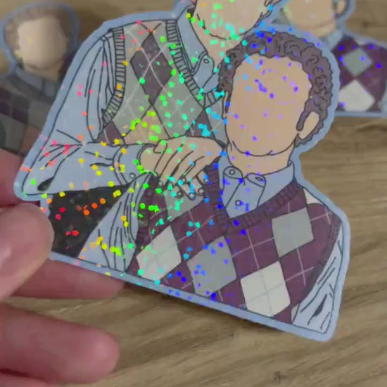 Dale Doback and Brennan Huff Step Brothers Holographic Sticker