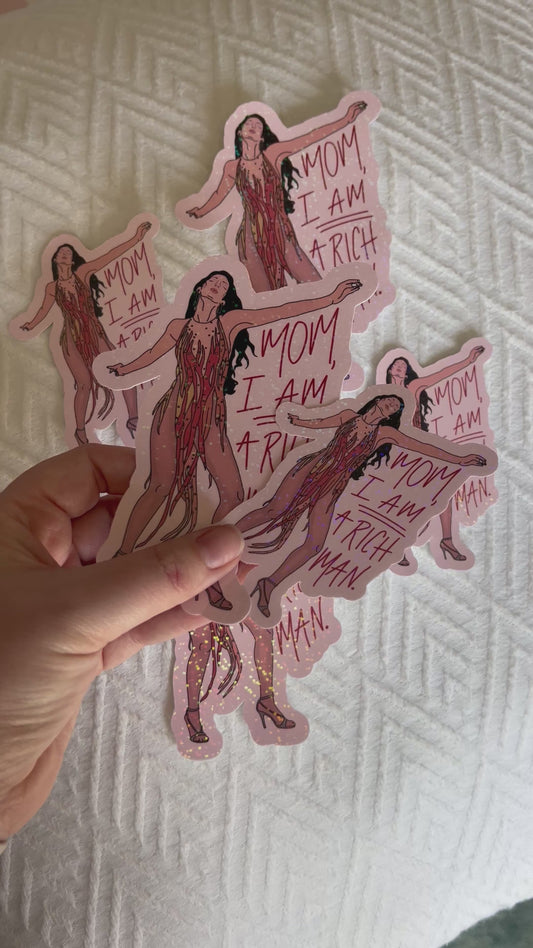 Cher I’m a Rich Man Sticker