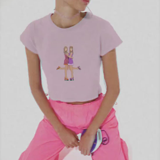 Romy and Michele's High School Reunion Crop Top