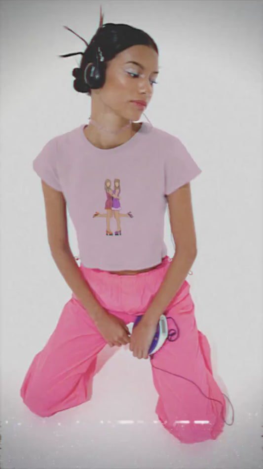 Romy and Michele's High School Reunion Crop Top