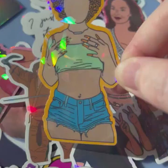 Ice Spice Holographic Sticker