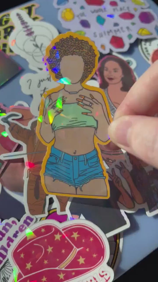 Ice Spice Holographic Sticker