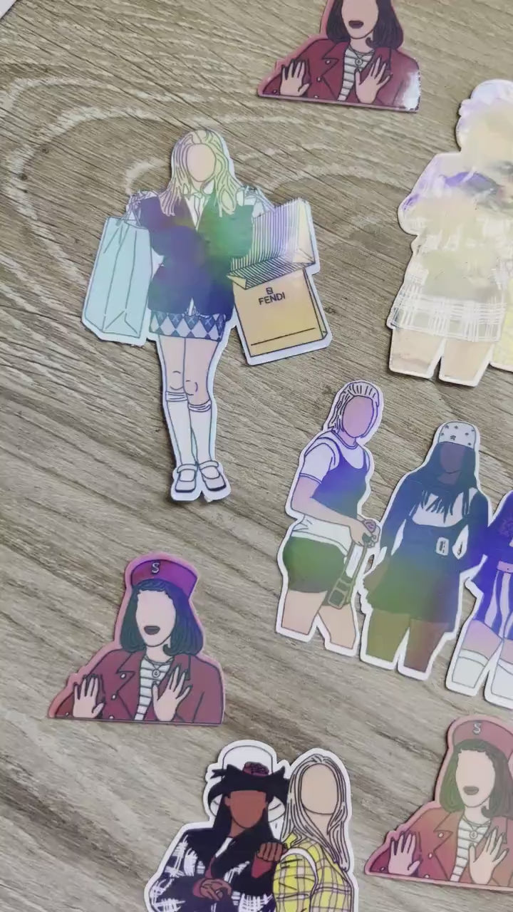 Cher and Dionne Clueless Sticker