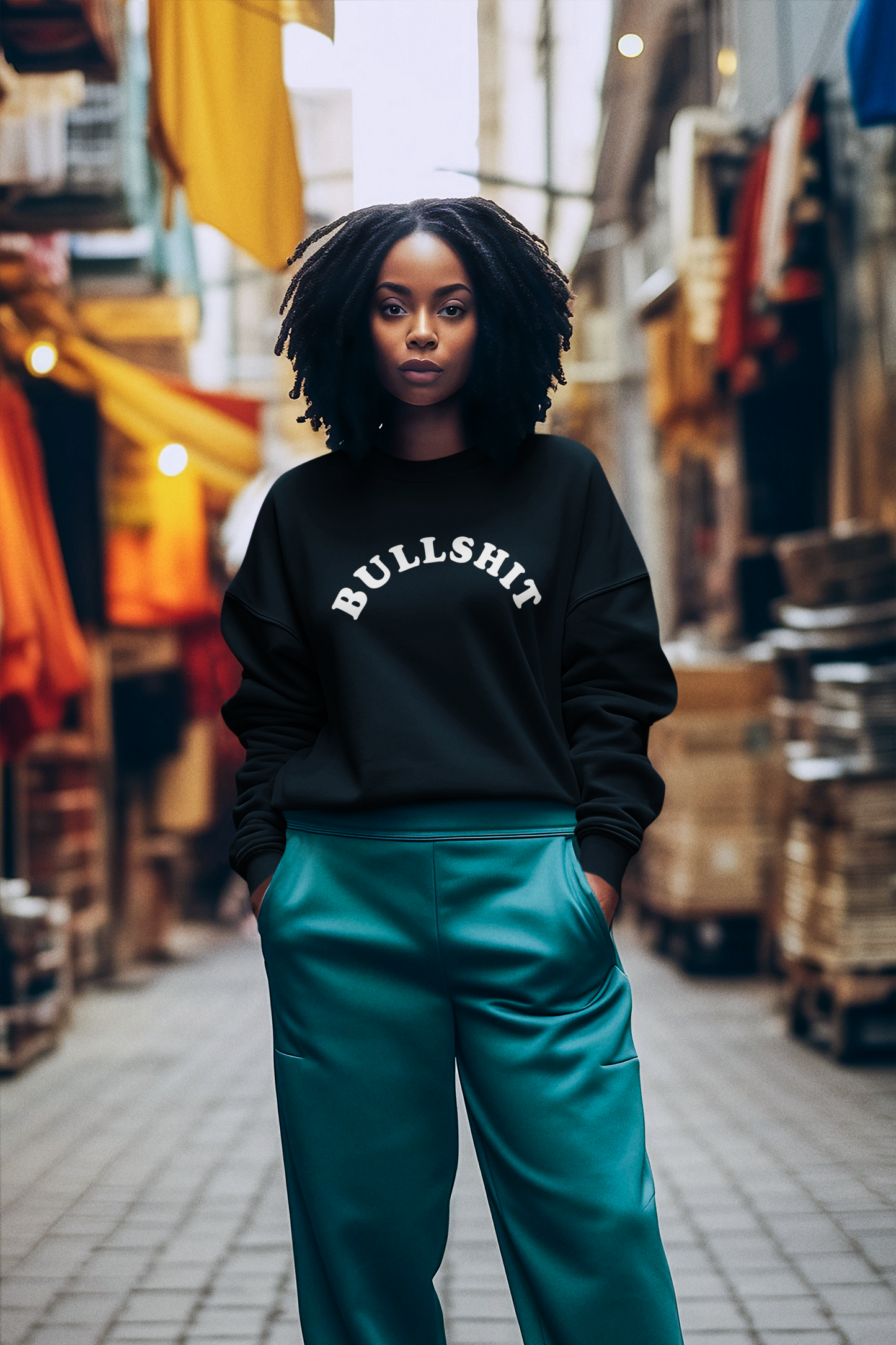 BULLSHIT Unisex Crewneck Sweatshirt