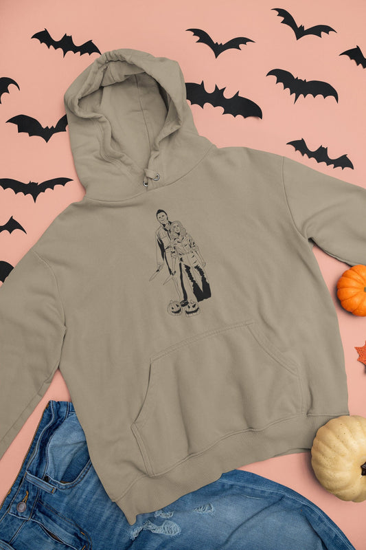 Laurie Strode + Michael Myers Halloween Hoodie