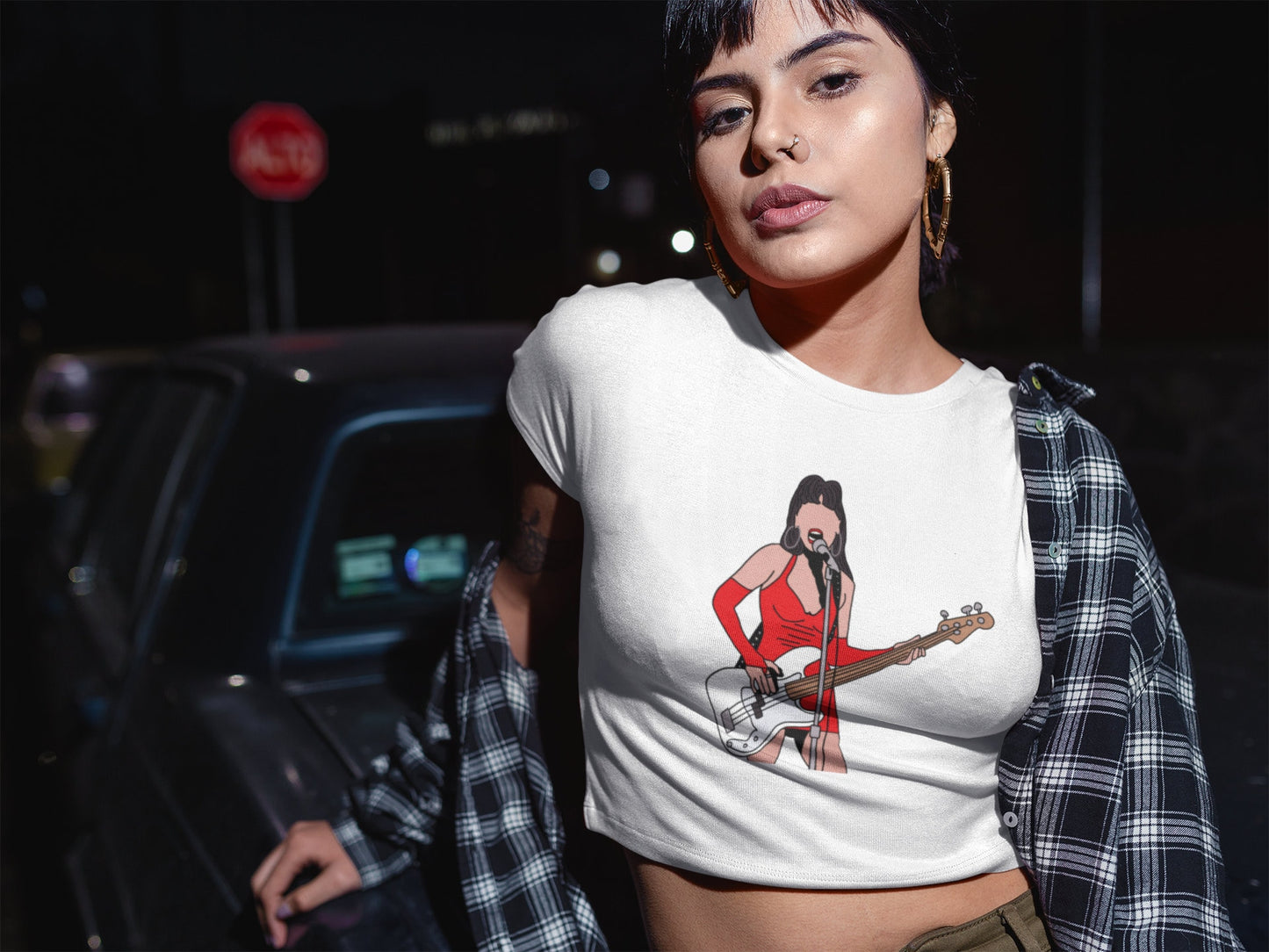 Wayne's World Cassandra Wong Cropped Tee