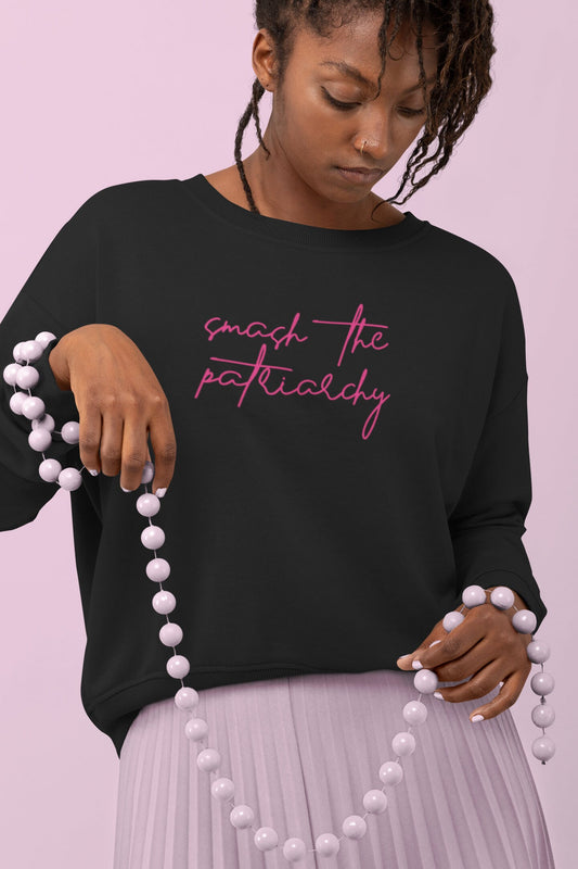 Smash the Patriarchy Crewneck - Pink