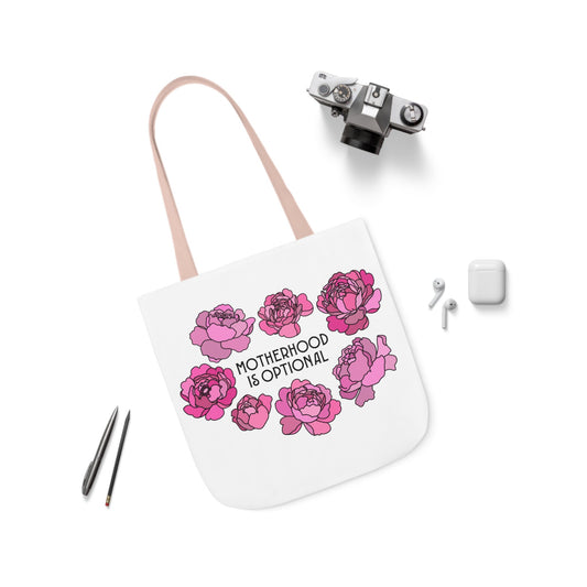 Motherhood Is Optional Canvas Tote Bag