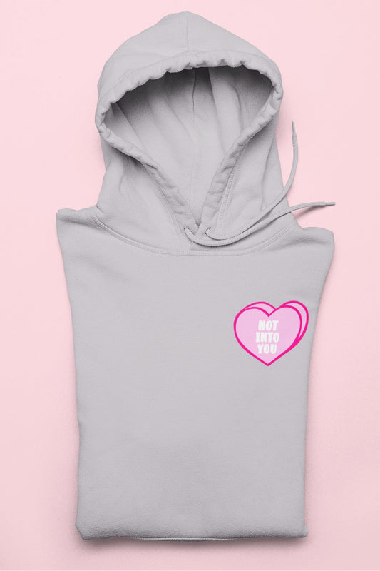Candy Hearts Not Into You Unisex Hoodie