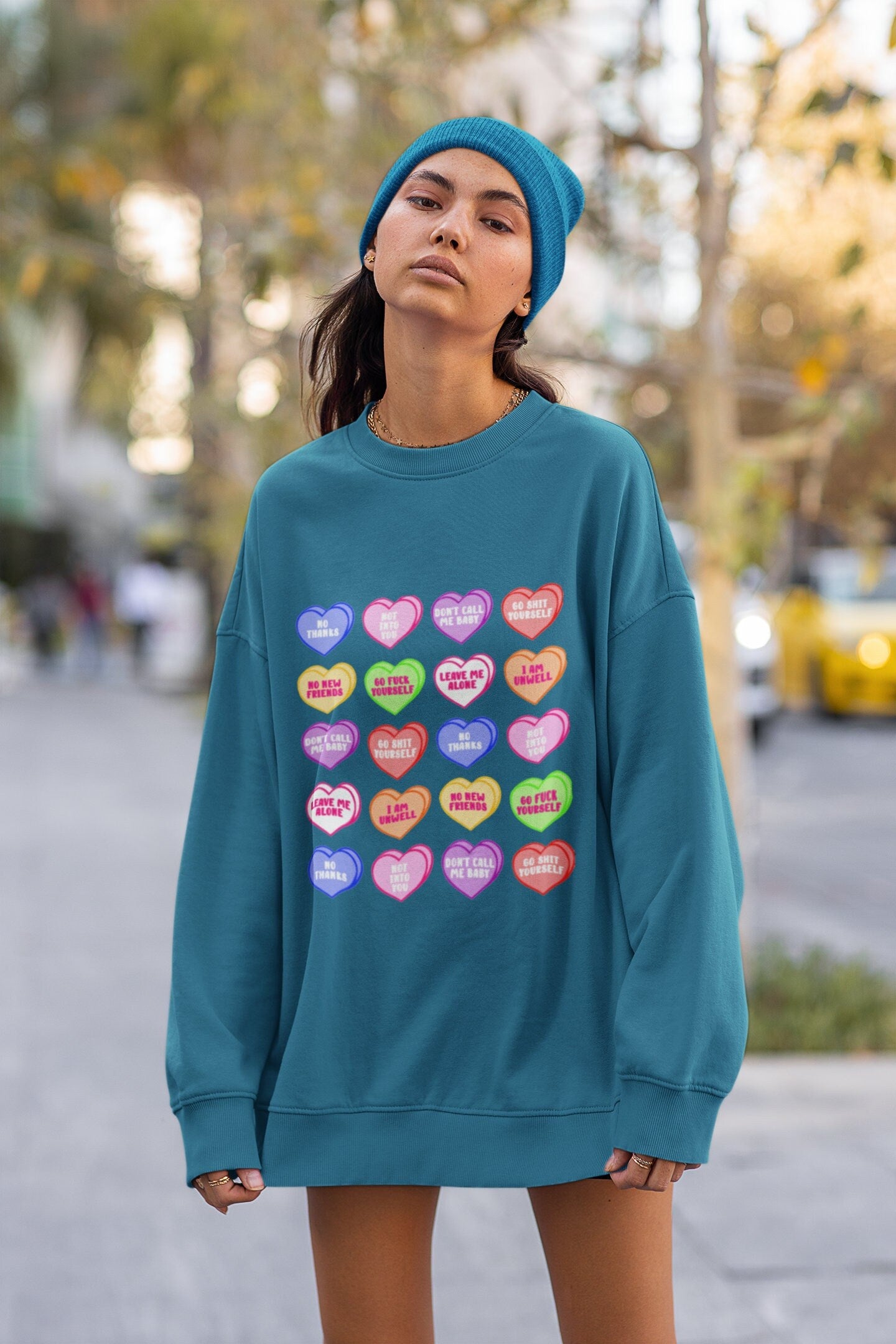 Candy Hearts Collection Crewneck Sweatshirt