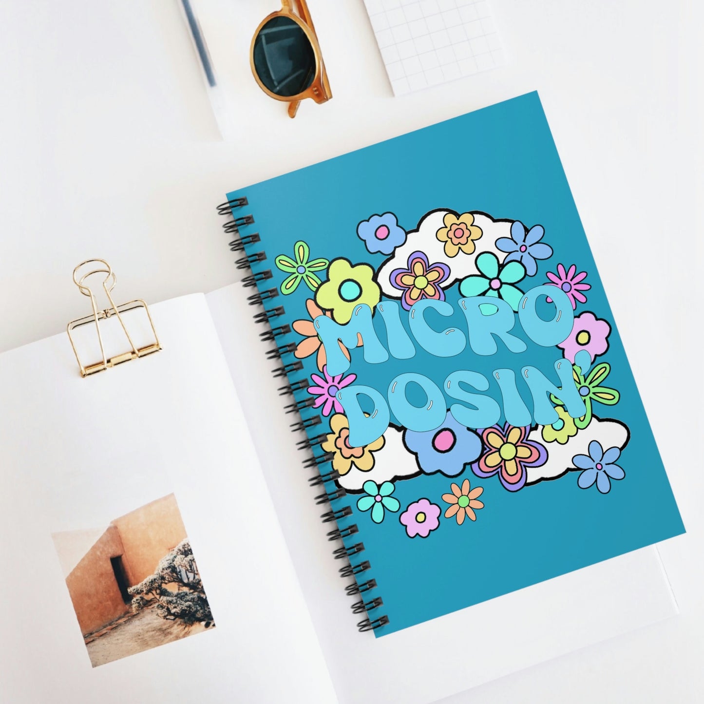 Microdosin' Spiral Notebook - Ruled Line