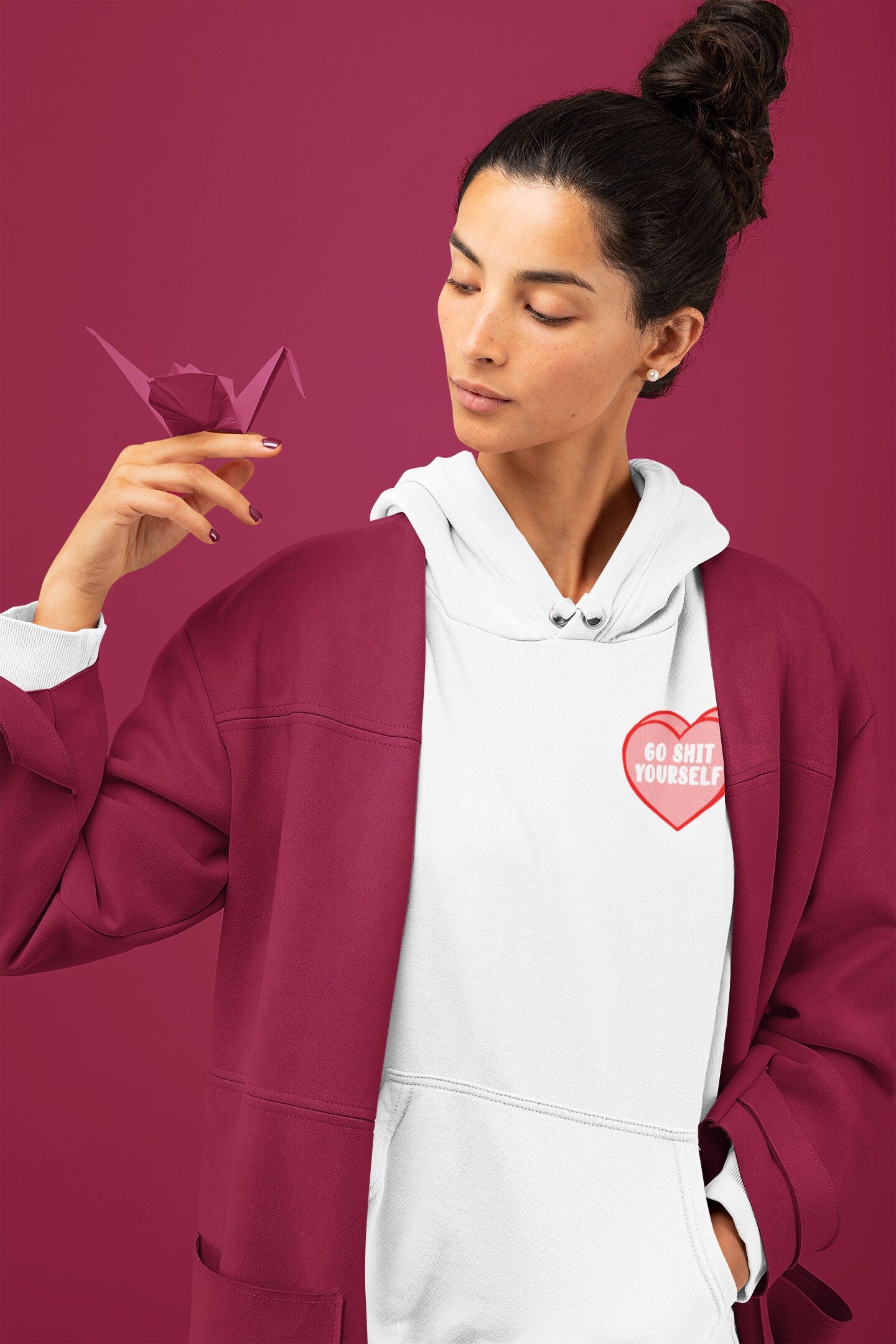 Candy Hearts Go Sh*t Yourself Unisex Hoodie
