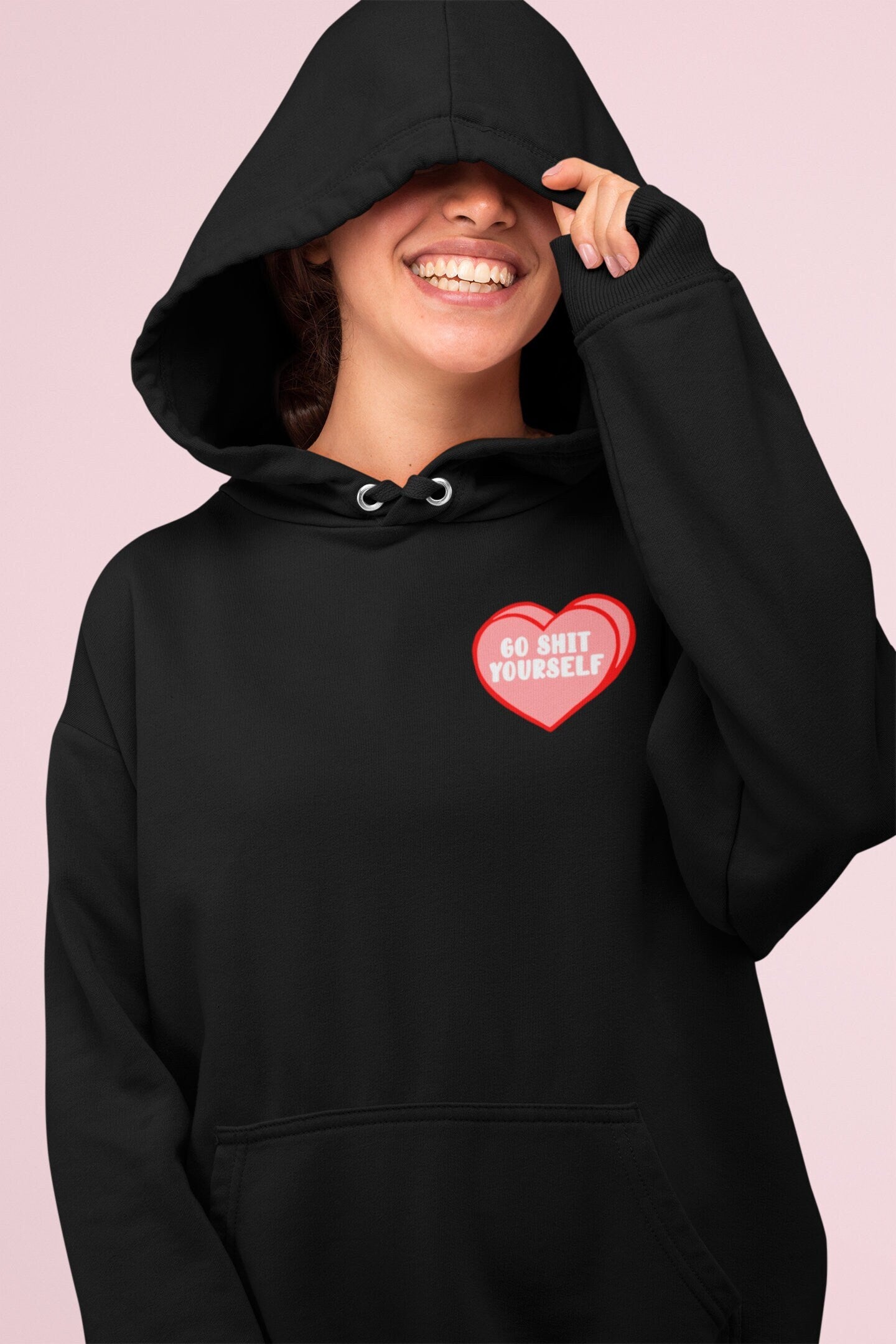 Candy Hearts Go Sh*t Yourself Unisex Hoodie