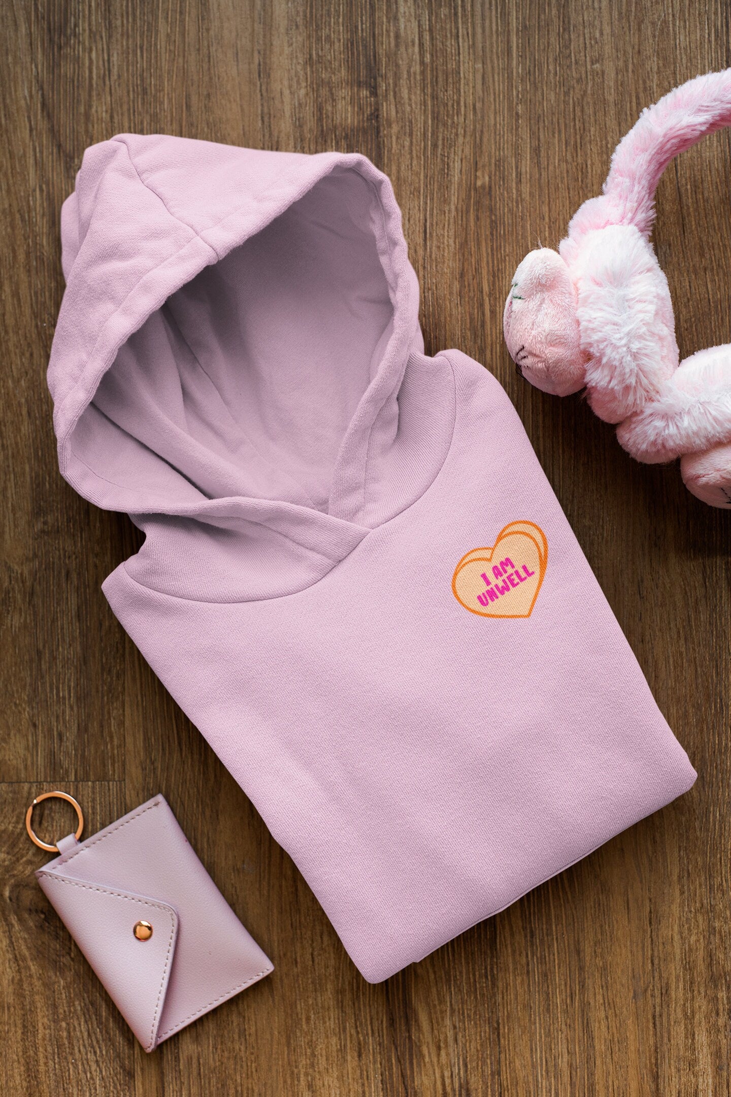 Candy Hearts I Am Unwell Unisex Hoodie