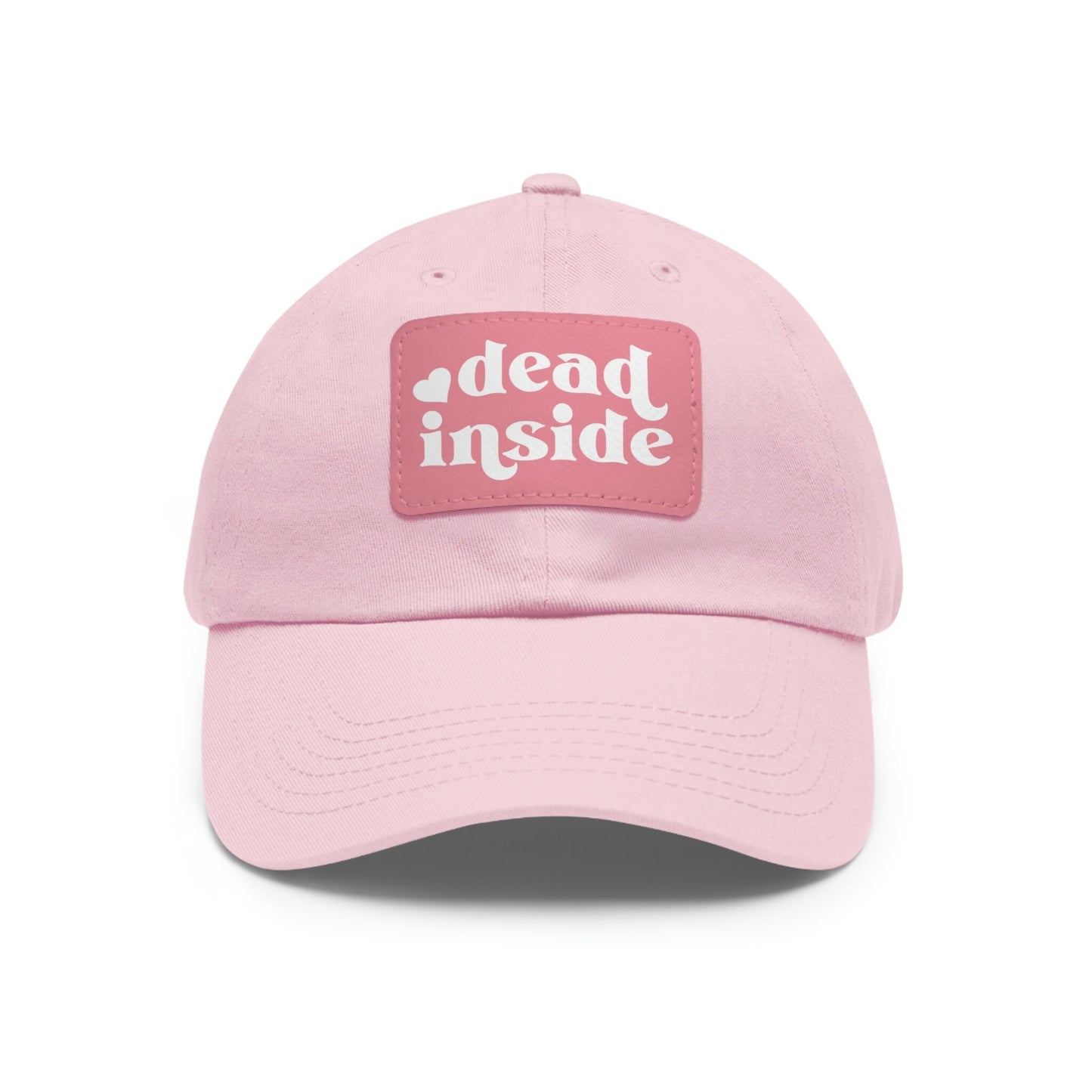 Dead Inside Dad Hat with Leather Patch