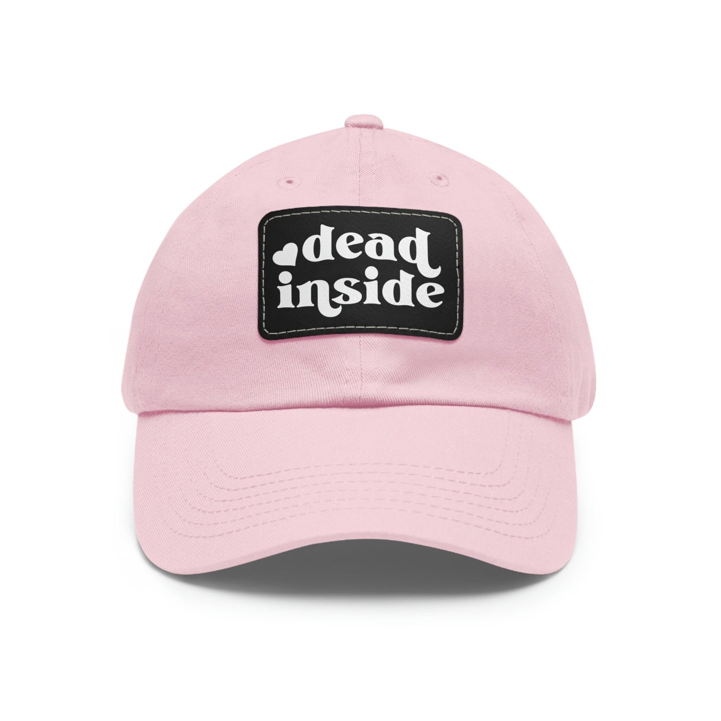 Dead Inside Dad Hat with Leather Patch