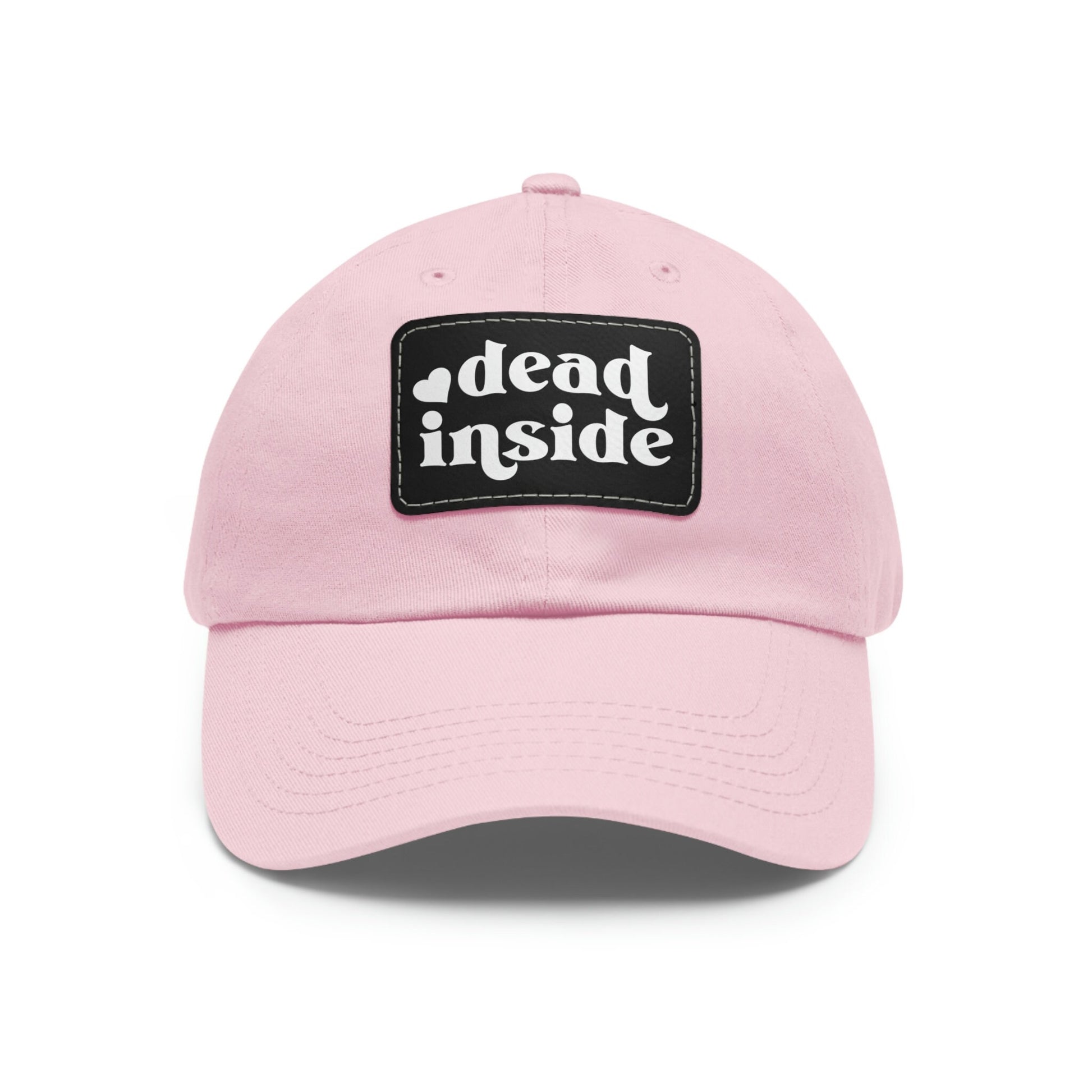 Dead Inside Dad Hat with Leather Patch