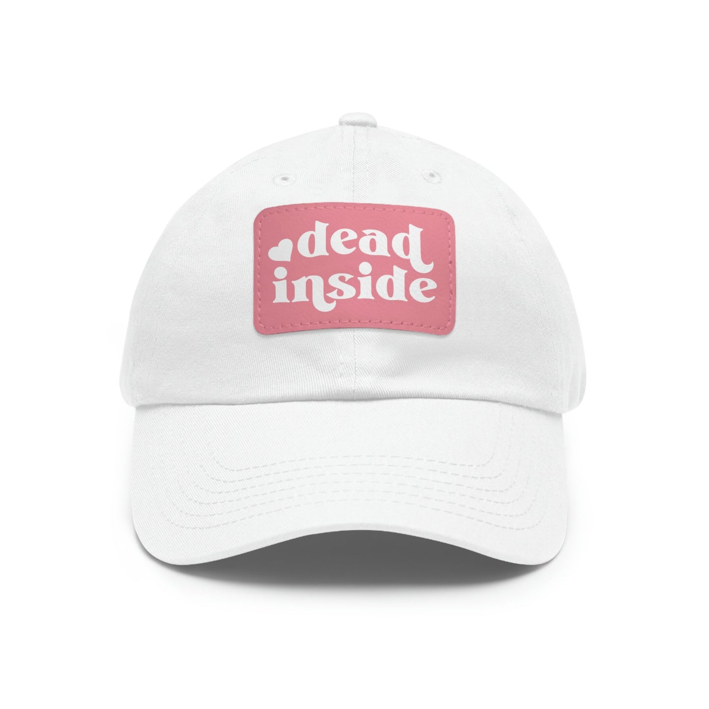 Dead Inside Dad Hat with Leather Patch