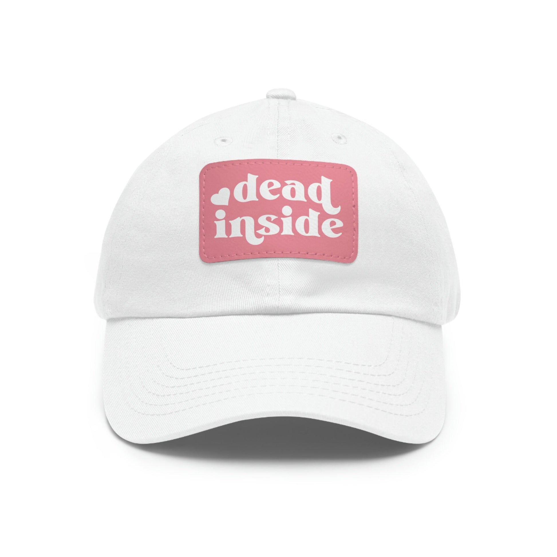 Dead Inside Dad Hat with Leather Patch