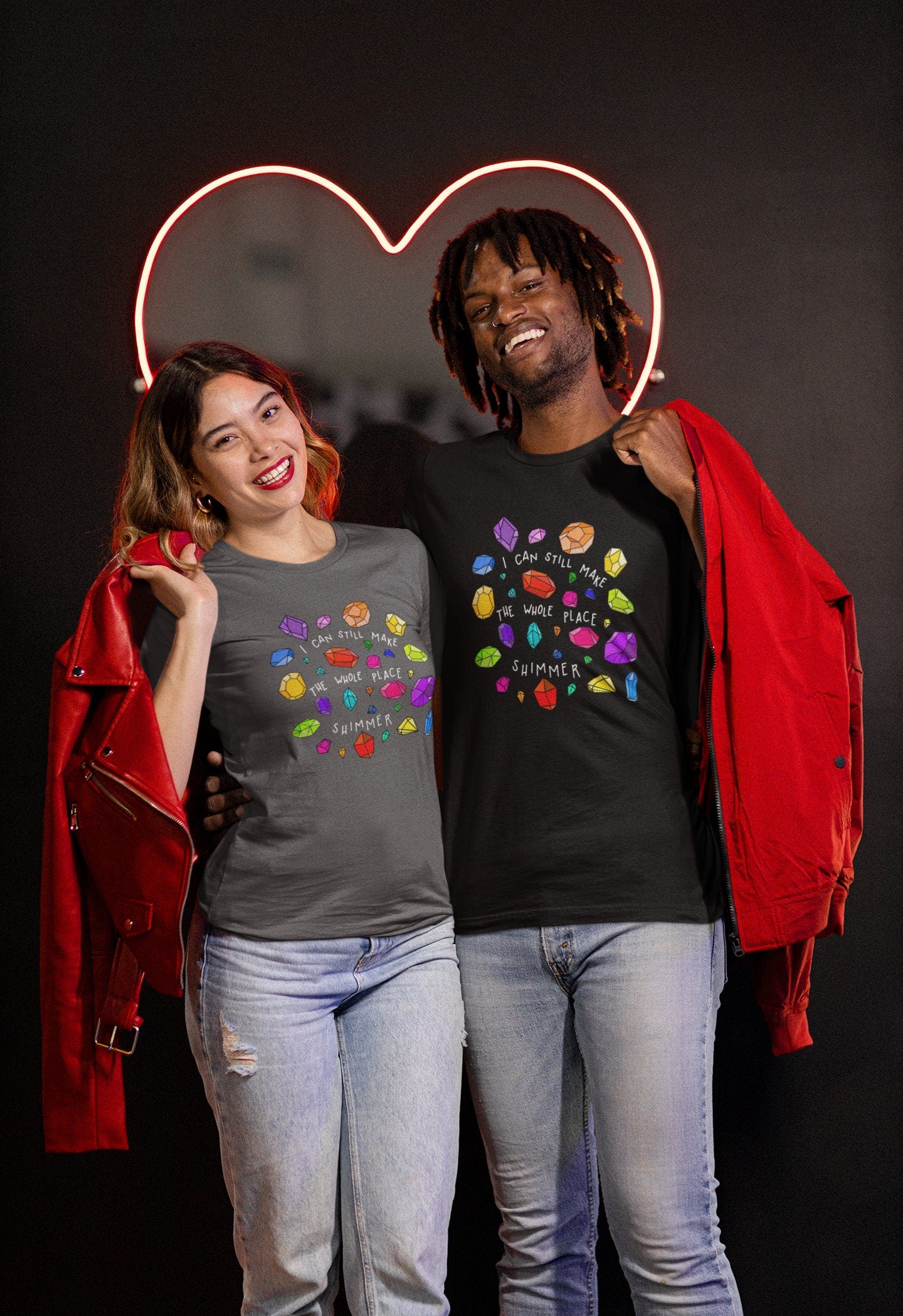 Colors - Dark Heather Grey and Black