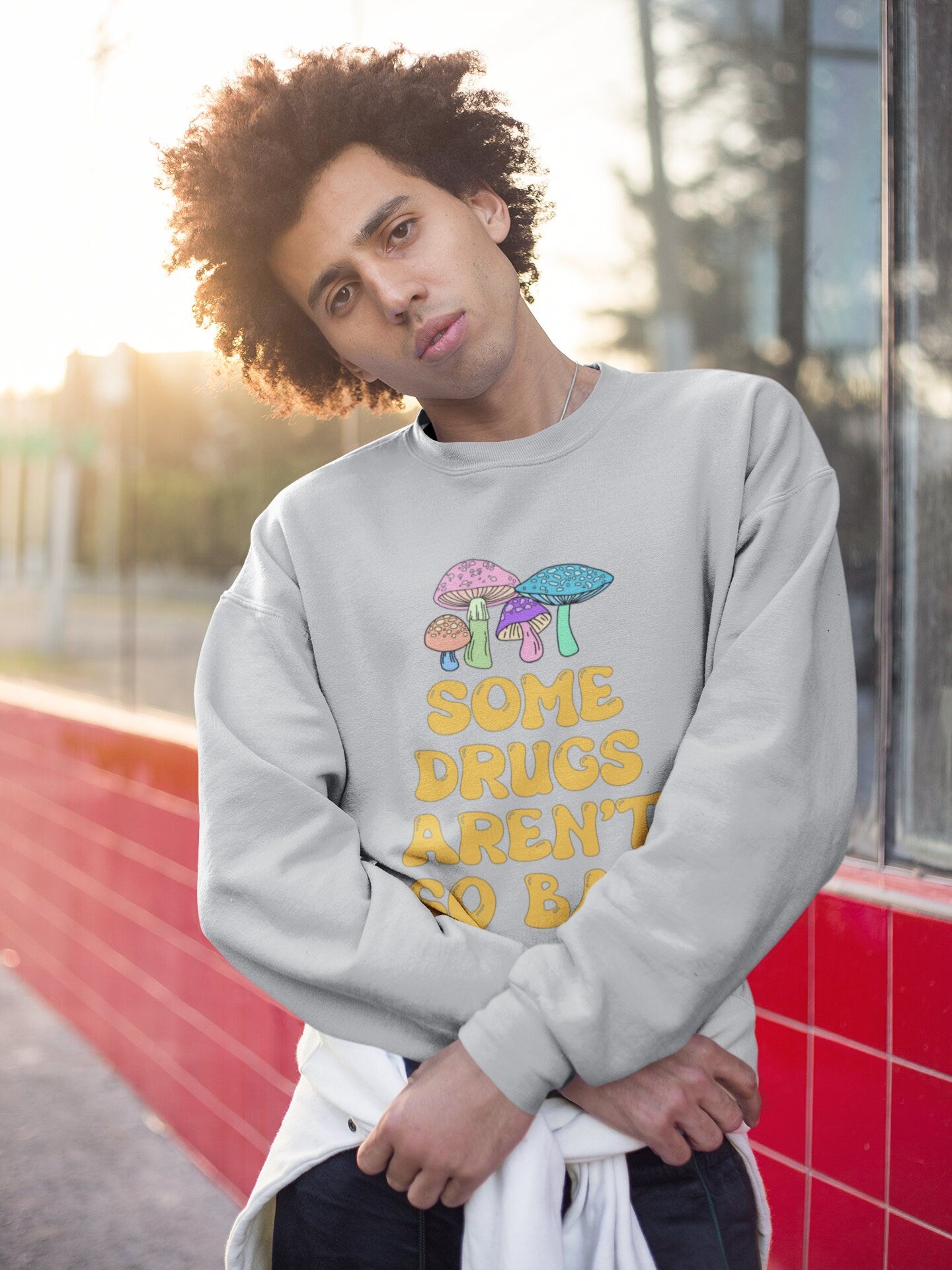 Some Drugs Aren't So Bad - Shroomies Crewneck Sweatshirt