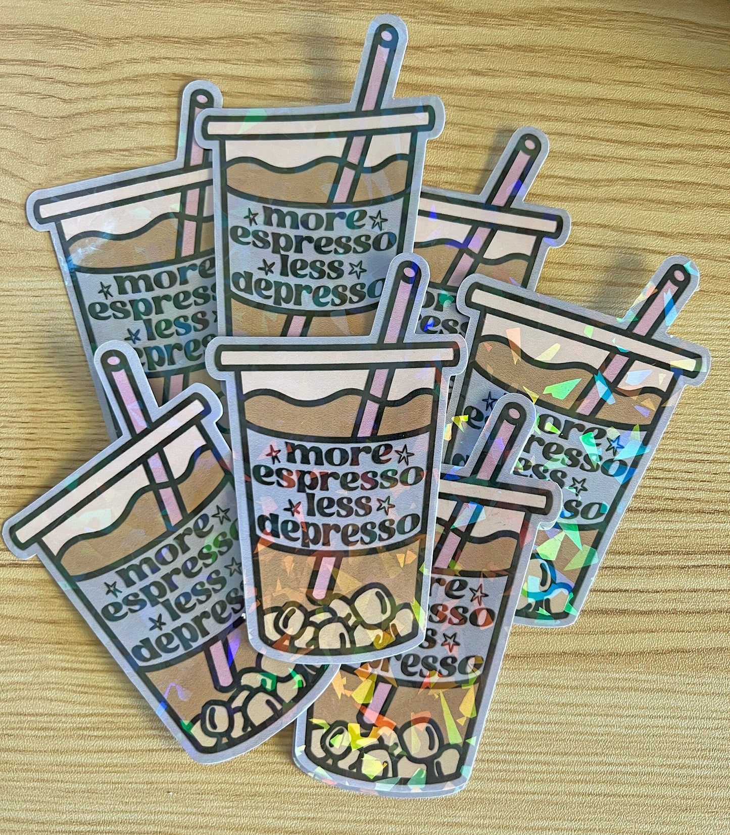 More Espresso Less Depresso Sticker