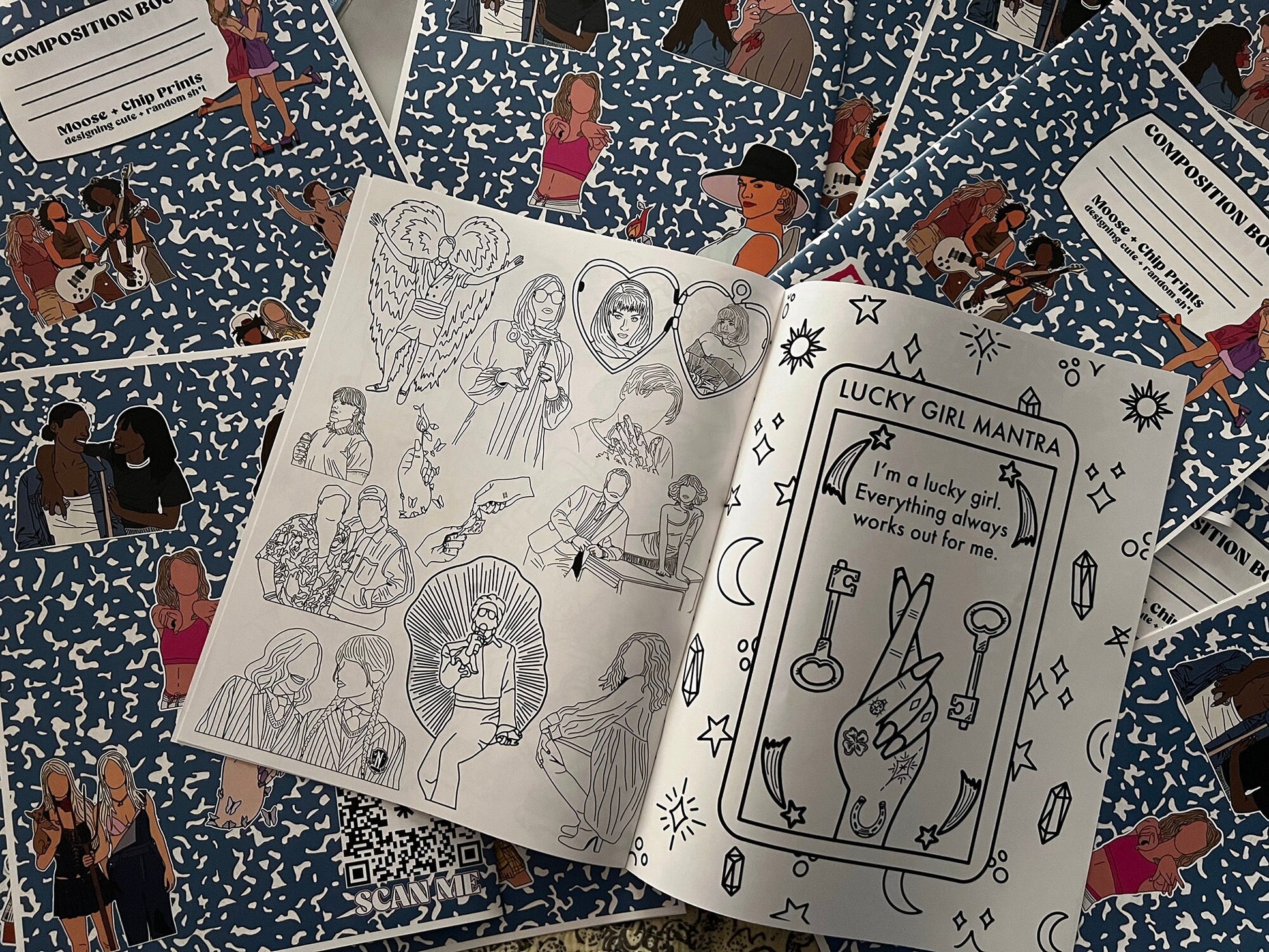 Moose + Chip Prints Coloring Book