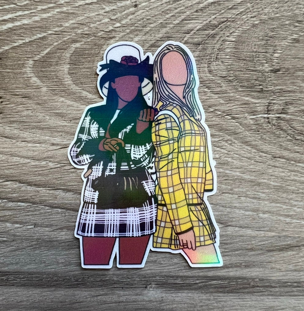 Cher and Dionne Clueless Sticker