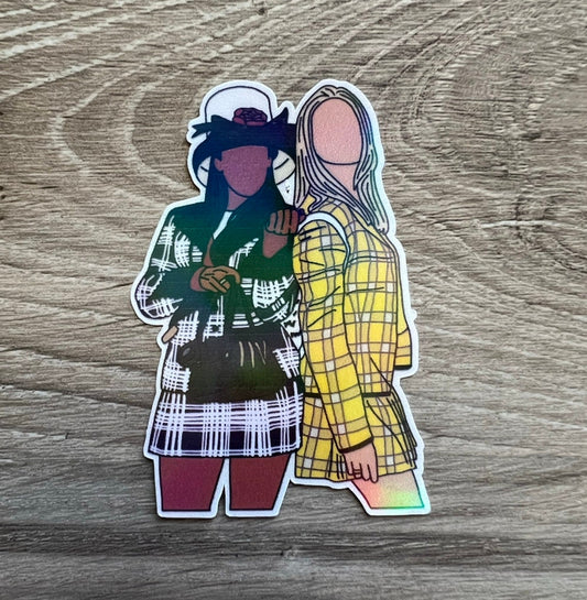 Cher and Dionne Clueless Sticker