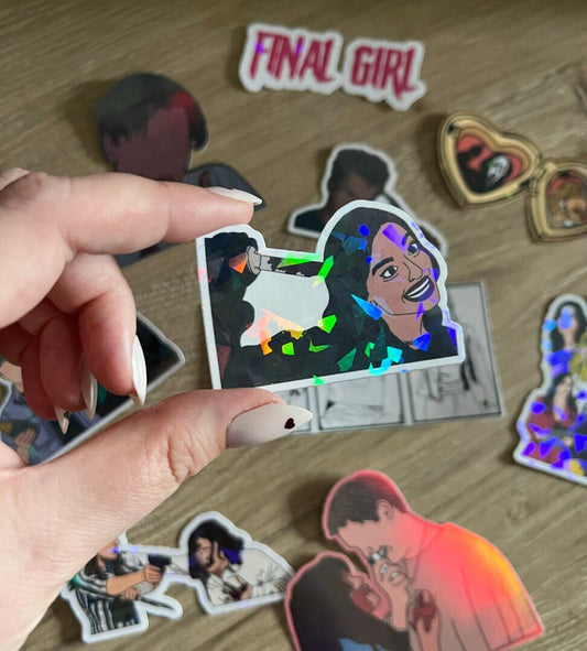 Amber Freeman Scream 5 Holographic Sticker