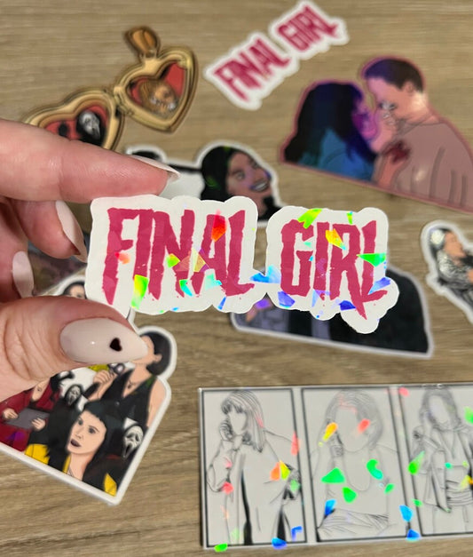 Final Girl Scream Queen Holographic Sticker