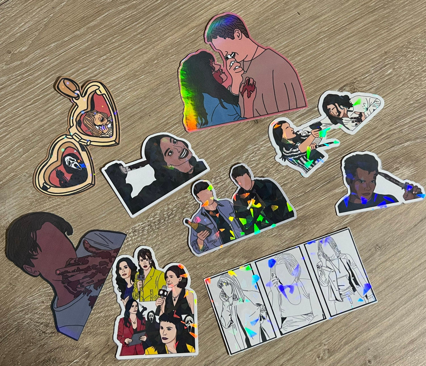 Evolution of Sidney Prescott Holographic Sticker