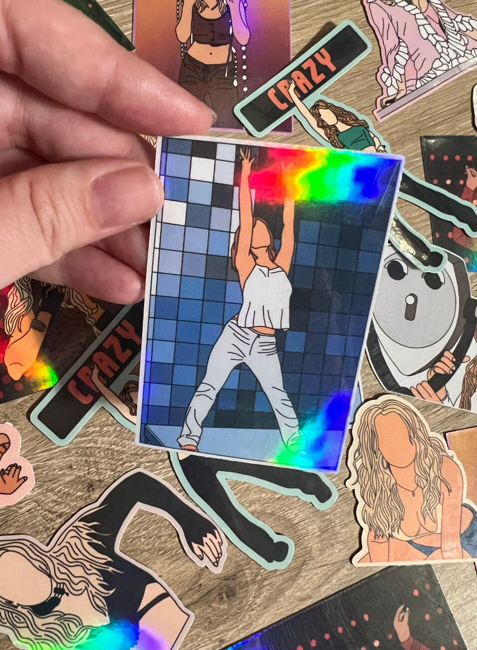 Britney Spears Born To Make You Happy Music Video Holographic Sticker