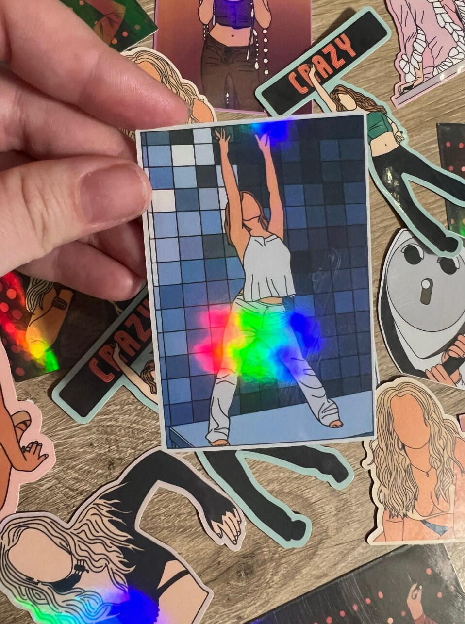 Britney Spears Born To Make You Happy Music Video Holographic Sticker