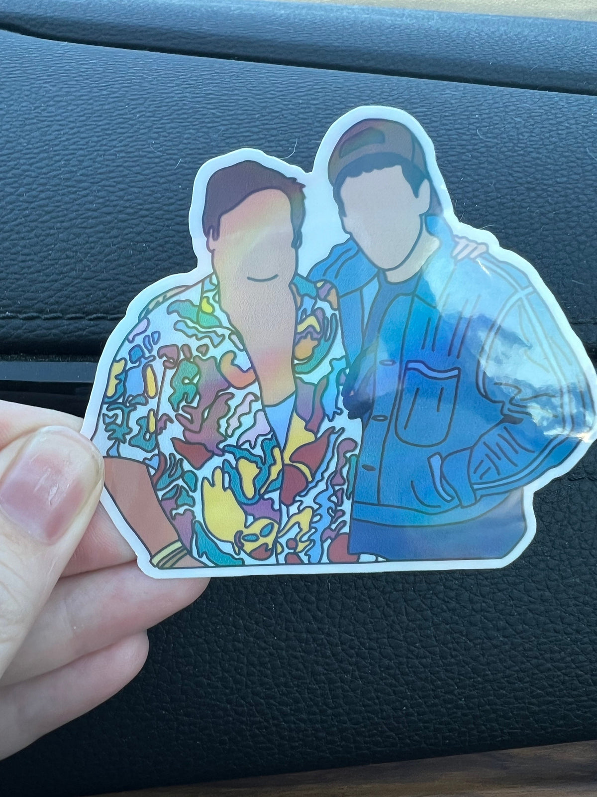 Chris Farley and Adam Sandler Sticker