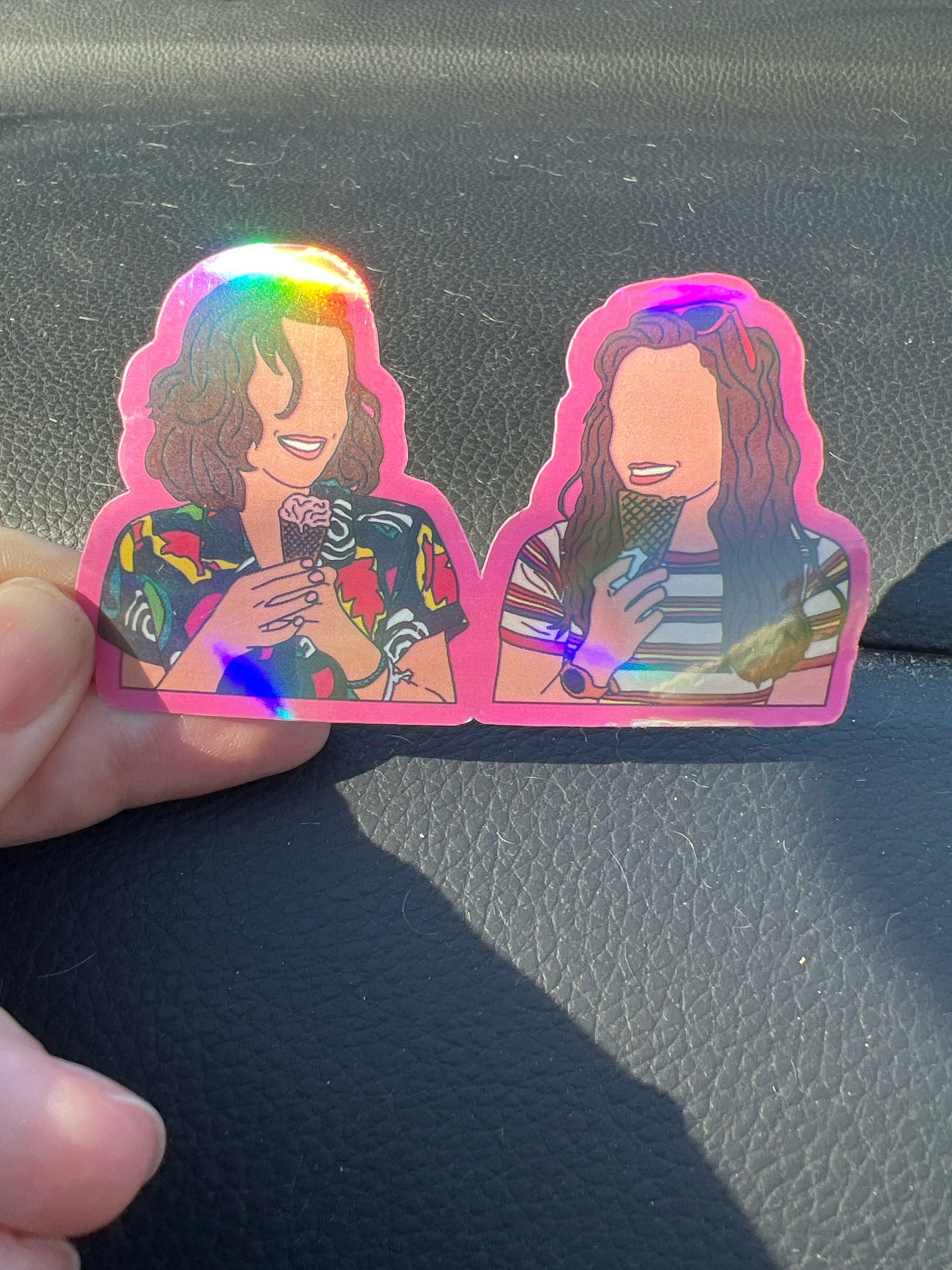 Eleven and Max Stranger Things Sticker