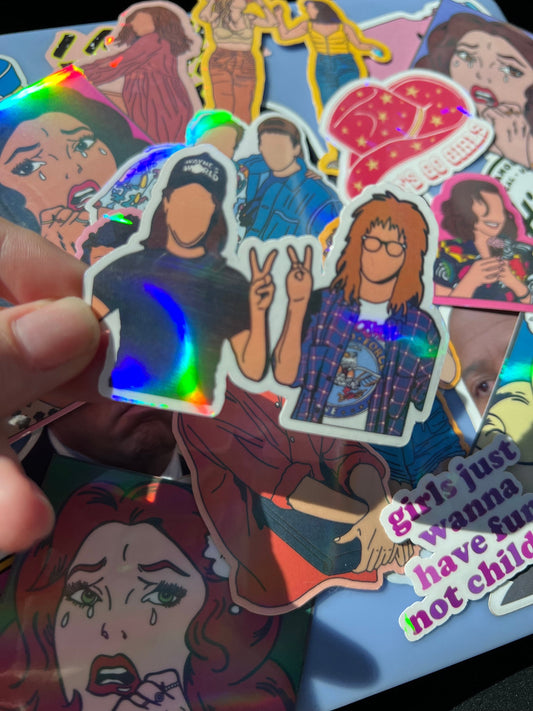 Wayne + Garth Sticker