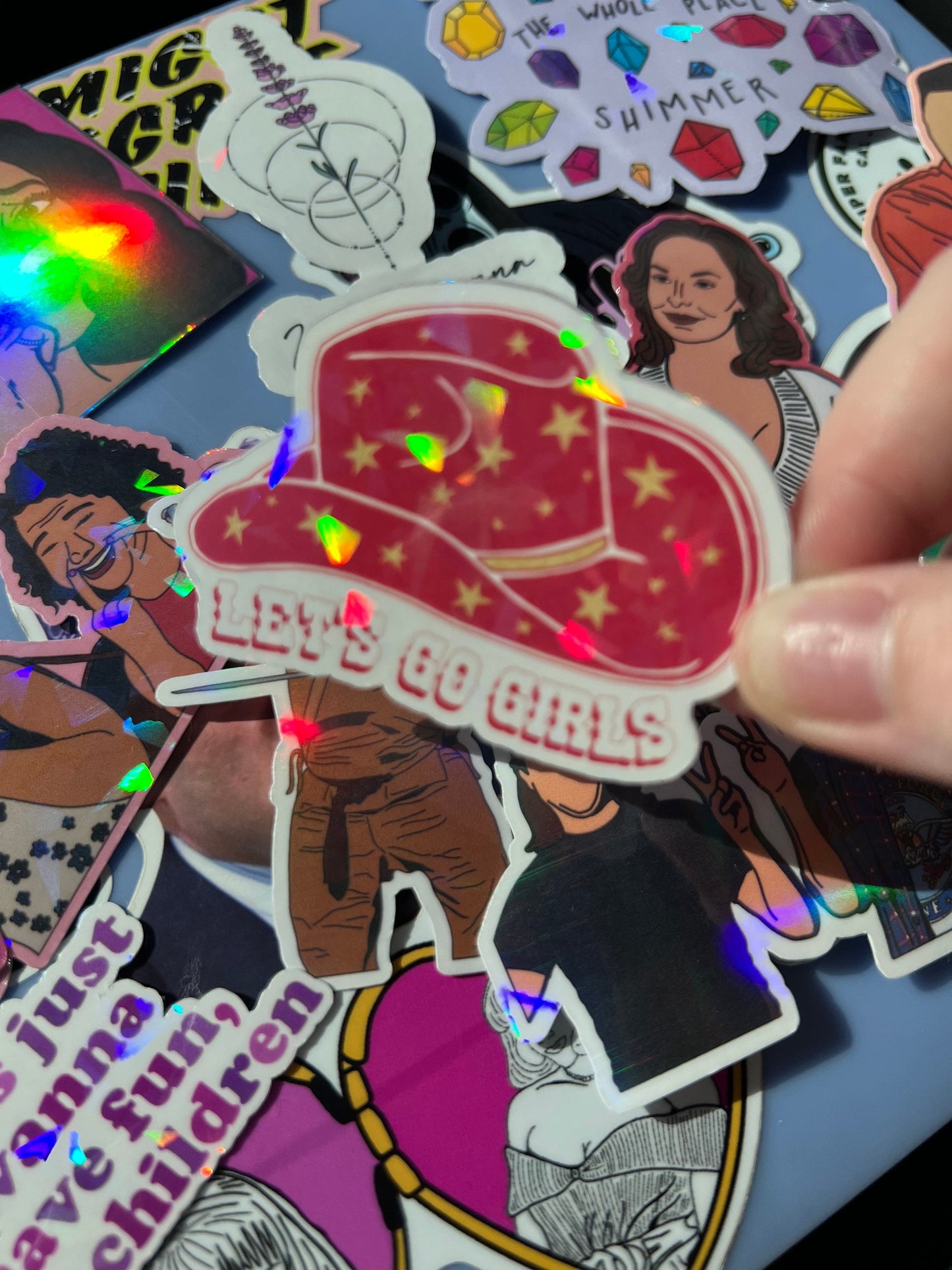Let's Go Girls Holographic Sticker