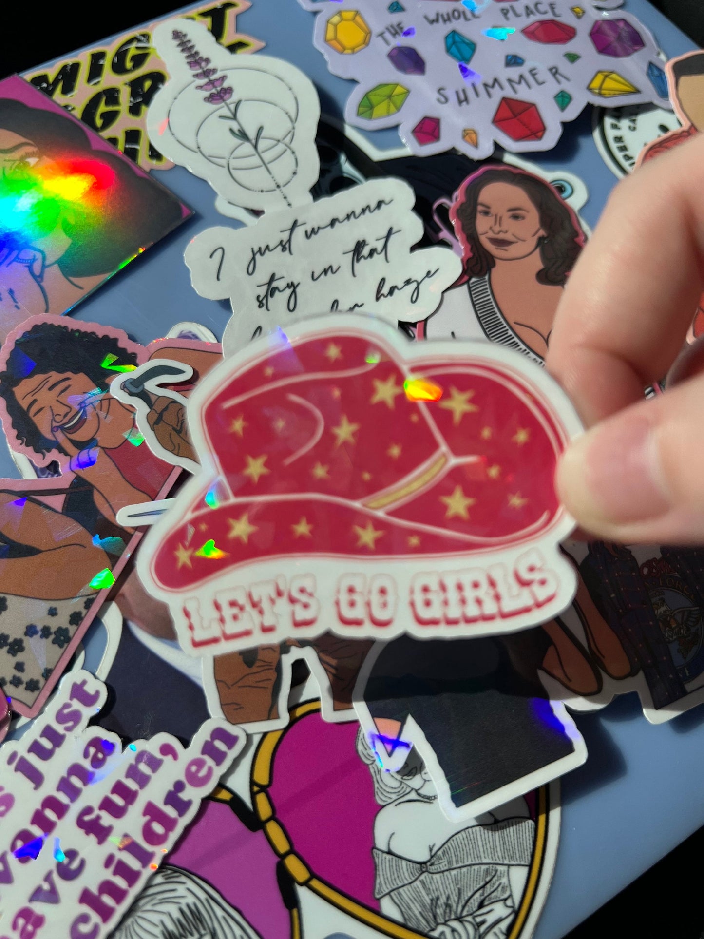 Let's Go Girls Holographic Sticker