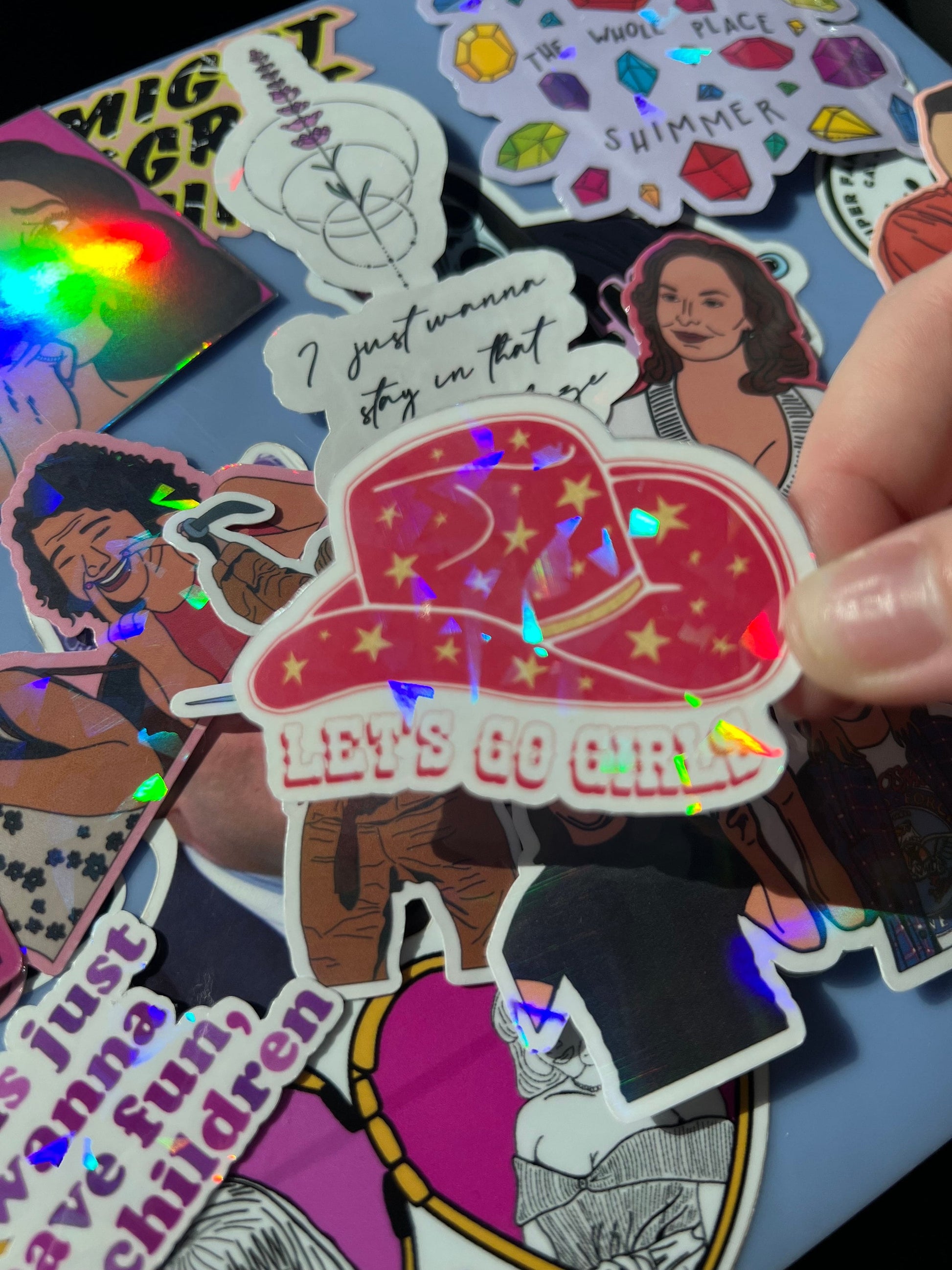 Let's Go Girls Holographic Sticker