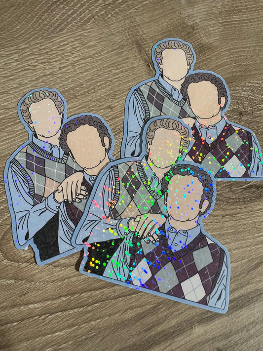 Dale Doback and Brennan Huff Step Brothers Holographic Sticker