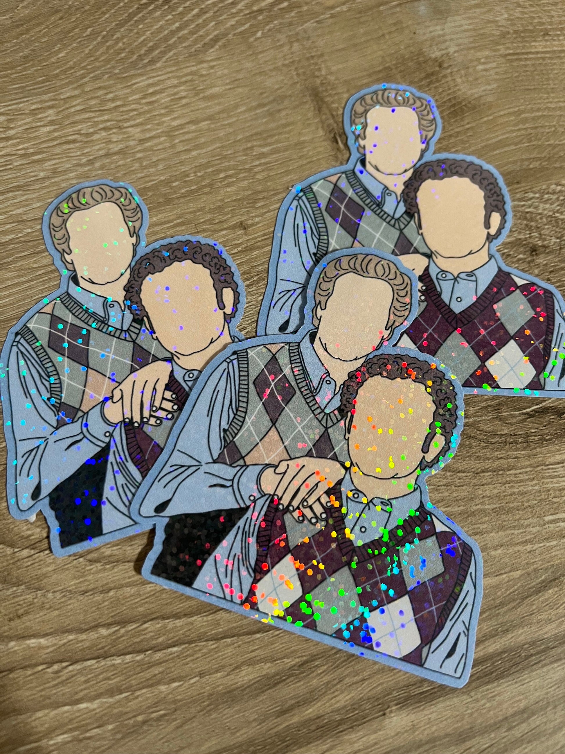 Dale Doback and Brennan Huff Step Brothers Holographic Sticker