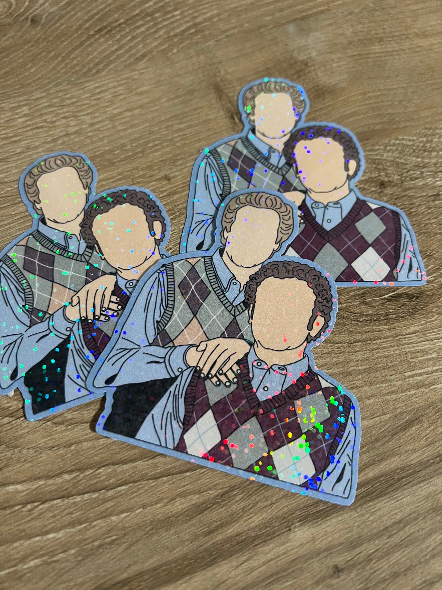 Dale Doback and Brennan Huff Step Brothers Holographic Sticker