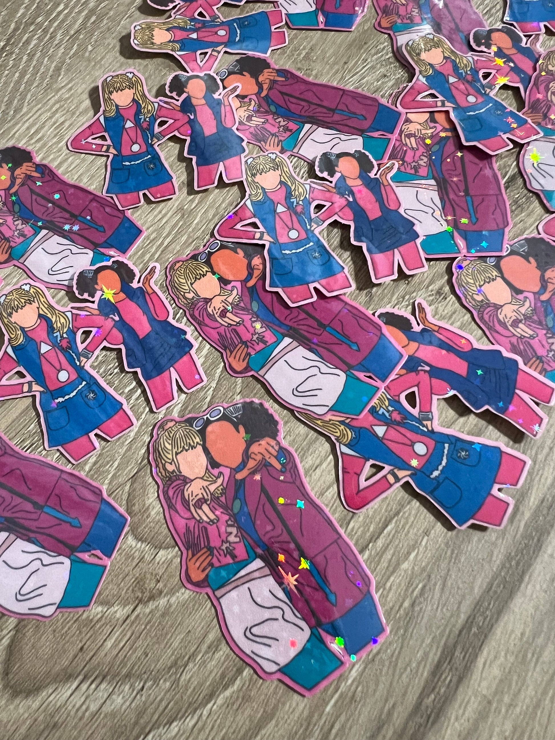 Zenon and Nebula Movie Poster Sticker