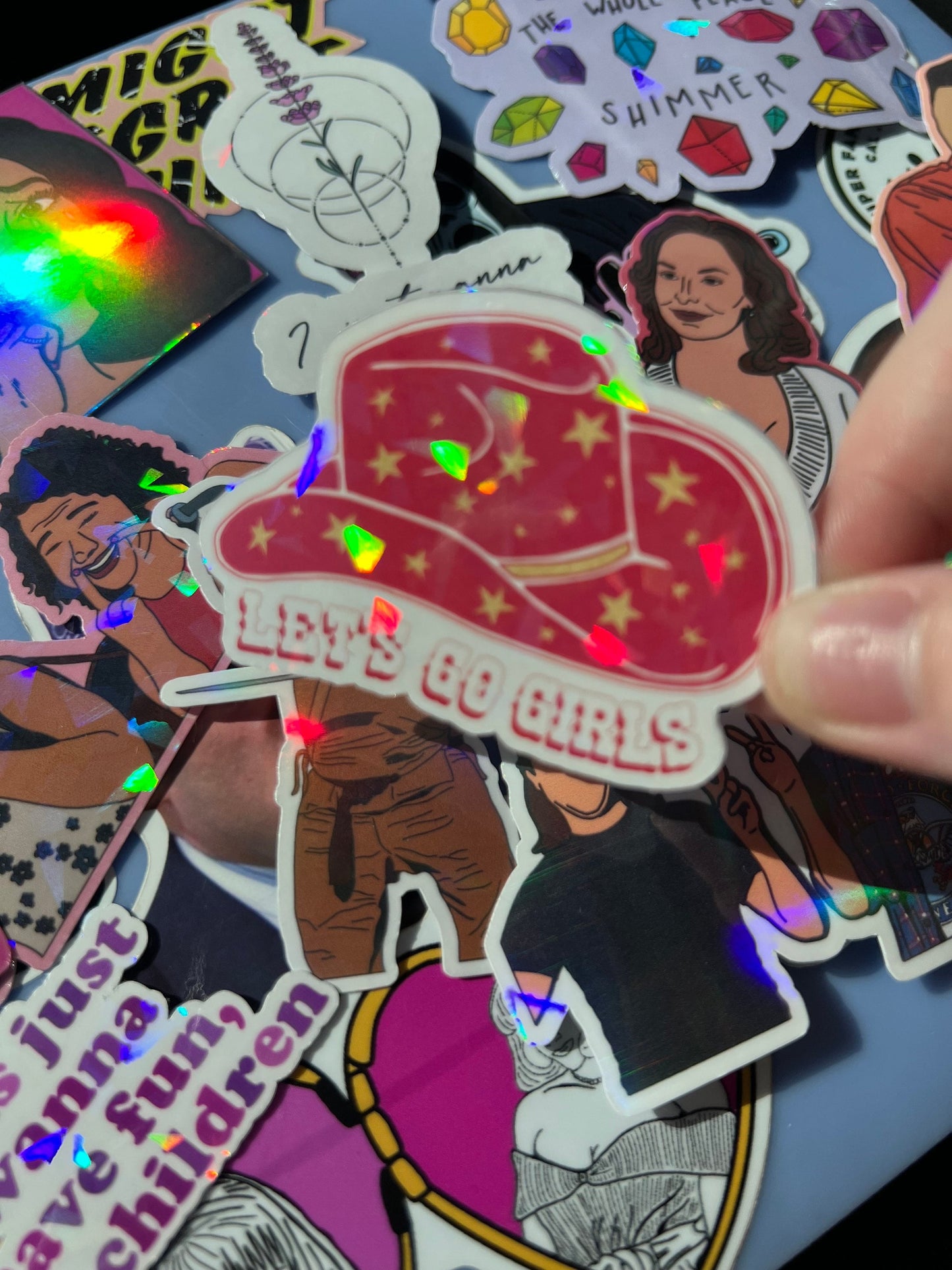 Let's Go Girls Holographic Sticker