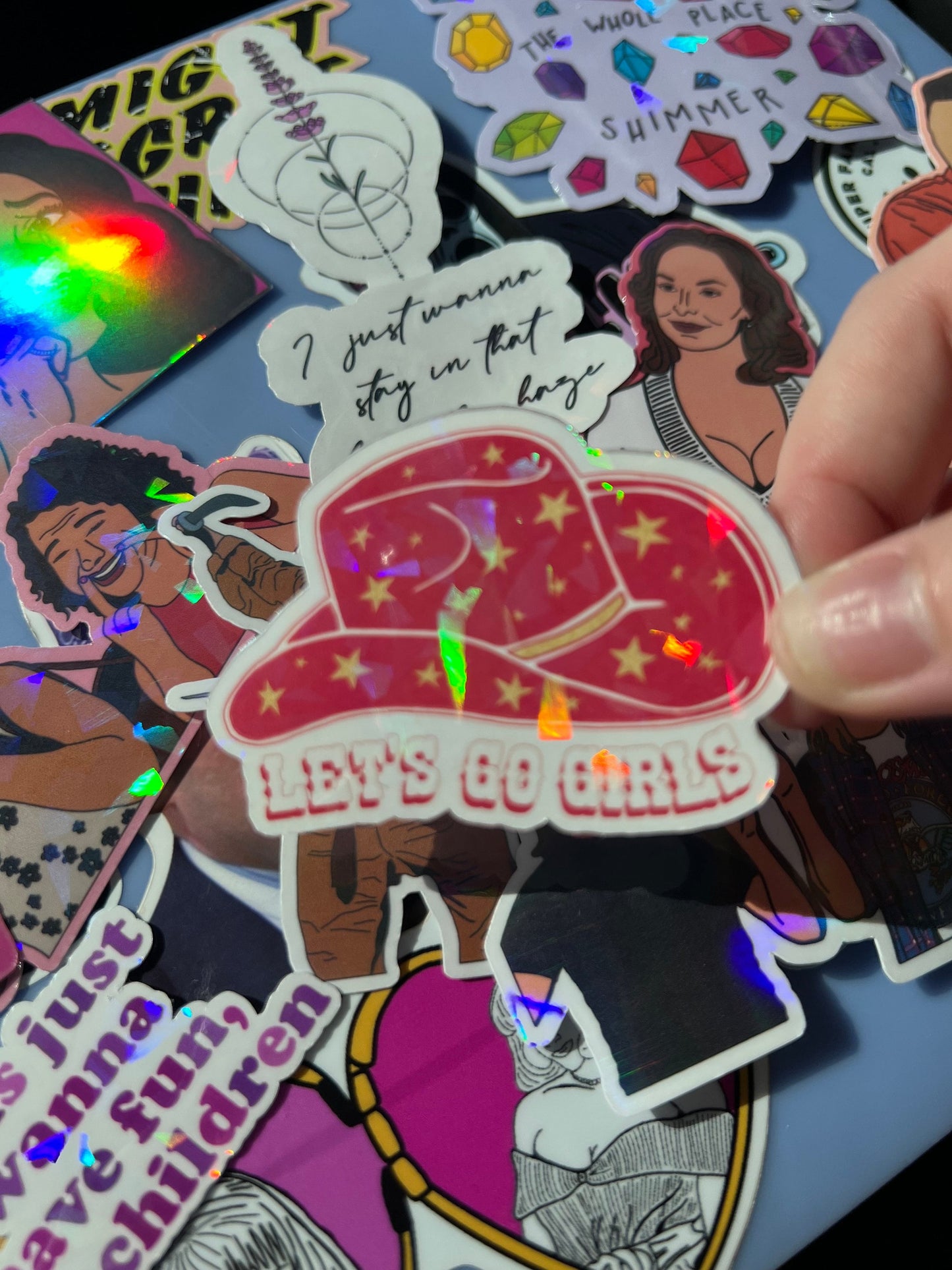 Let's Go Girls Holographic Sticker