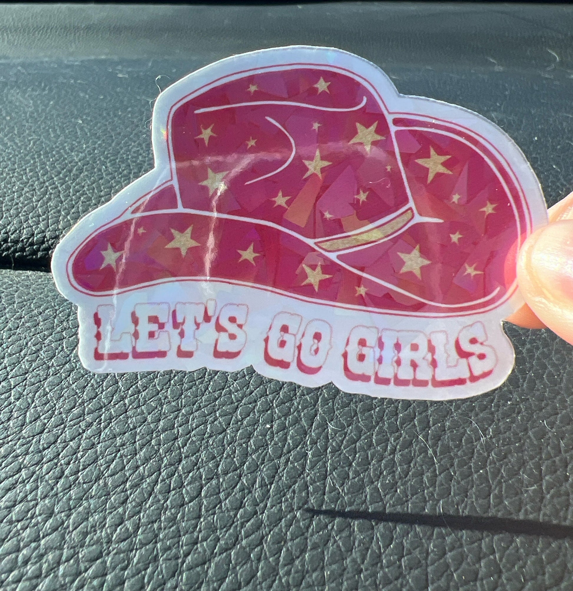 Let's Go Girls Holographic Sticker