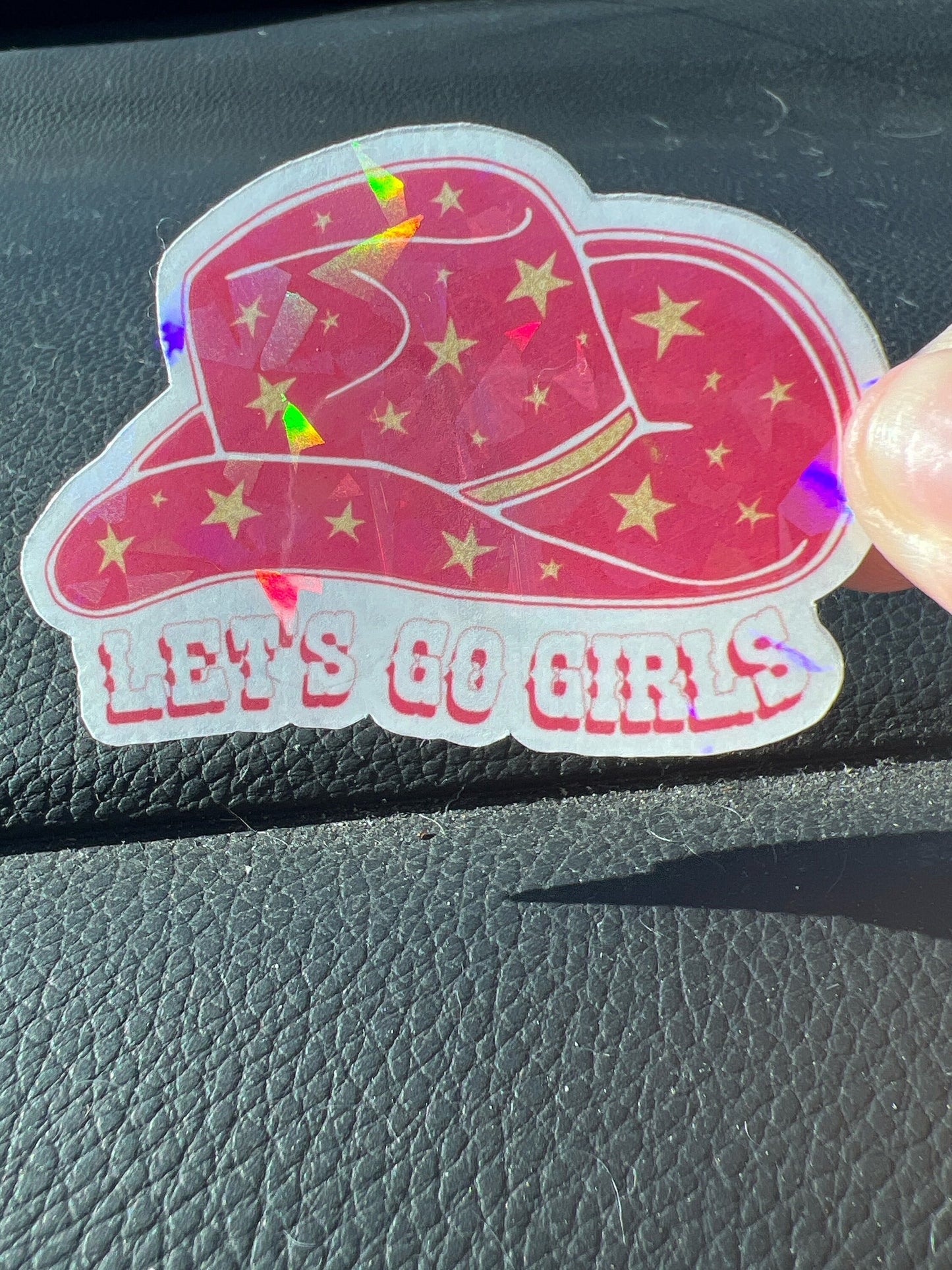 Let's Go Girls Holographic Sticker