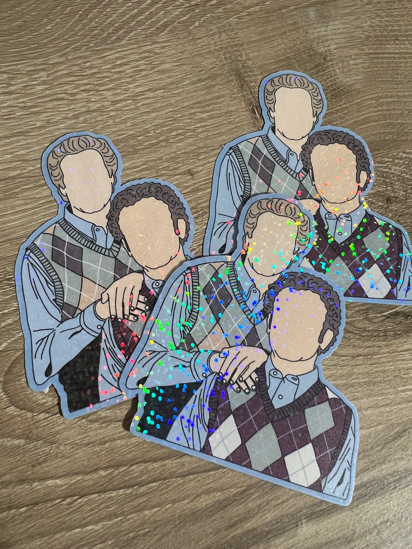 Dale Doback and Brennan Huff Step Brothers Holographic Sticker